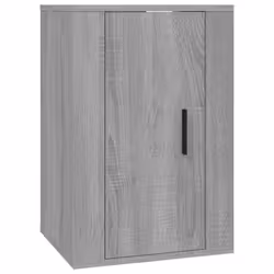 vidaXL Wall Mounted TV Cabinet Hanging TV Stand TV Unit Entertainment Centre - grey sonoma, 40 x 34.5 x 60 cm/ 2 pcs - Additional view 4
