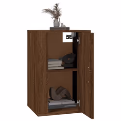 vidaXL Wall Mounted TV Cabinet Hanging TV Stand TV Unit Entertainment Centre - brown oak, 40 x 34.5 x 60 cm/ 1 pcs - Additional view 2
