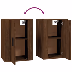 vidaXL Wall Mounted TV Cabinet Hanging TV Stand TV Unit Entertainment Centre - brown oak, 40 x 34.5 x 60 cm/ 1 pcs - Additional view 7