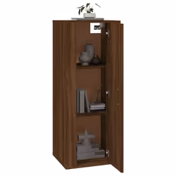 vidaXL Wall Mounted TV Cabinet Hanging TV Stand TV Unit Entertainment Centre - brown oak, 40 x 34.5 x 100 cm/ 1 pcs - Additional view 2