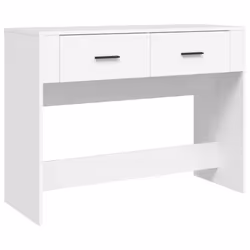 vidaXL Console Table Engineered Wood End Accent Side Sofa Table Multi Colours - white