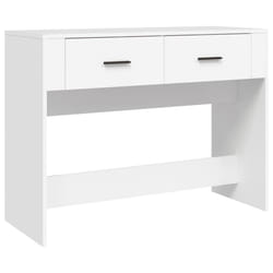 vidaXL Console Table Engineered Wood End Accent Side Sofa Table Multi Colours - white