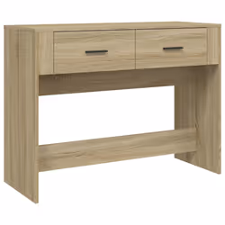 vidaXL Console Table Engineered Wood End Accent Side Sofa Table Multi Colours - sonoma oak