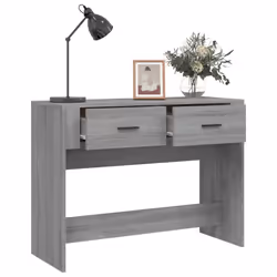 vidaXL Console Table Engineered Wood End Accent Side Sofa Table Multi Colours - grey sonoma - Additional view 4