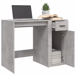 vidaXL Desk Office Table Computer Desk Study Working Table Engineered Wood - concrete grey - Additional view 4