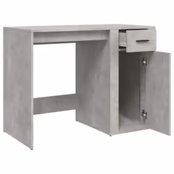 vidaXL Desk Office Table Computer Desk Study Working Table Engineered Wood - concrete grey - Additional view 6