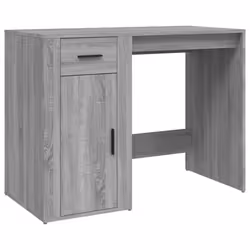 vidaXL Desk Office Table Computer Desk Study Working Table Engineered Wood - grey sonoma