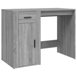 vidaXL Desk Office Table Computer Desk Study Working Table Engineered Wood - grey sonoma