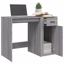 vidaXL Desk Office Table Computer Desk Study Working Table Engineered Wood - grey sonoma - Additional view 4
