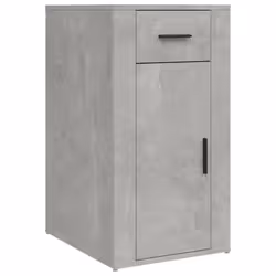 vidaXL Desk Cabinet Engineered Wood Home Office Desk Storage Multi Colours - concrete grey
