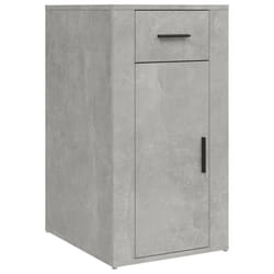 vidaXL Desk Cabinet Engineered Wood Home Office Desk Storage Multi Colours - concrete grey