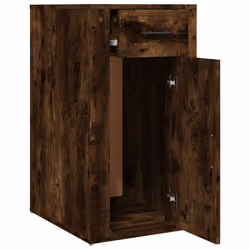 vidaXL Desk Cabinet Engineered Wood Home Office Desk Storage Multi Colours - smoked oak - Additional view 6