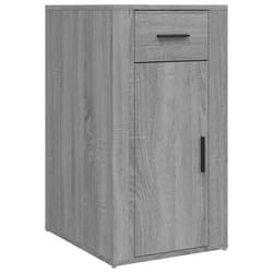 vidaXL Desk Cabinet Engineered Wood Home Office Desk Storage Multi Colours - grey sonoma