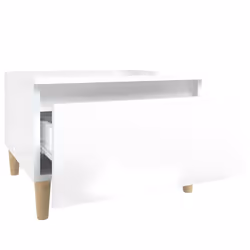 vidaXL 1/2x Side Table Engineered Wood End Centre Side Table Multi Colours - high gloss white, 1 pcs - Additional view 6