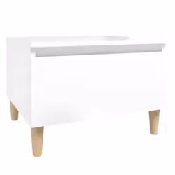vidaXL 1/2x Side Table Engineered Wood End Centre Side Table Multi Colours - high gloss white, 2 pcs - Additional view 6