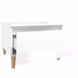 vidaXL 1/2x Side Table Engineered Wood End Centre Side Table Multi Colours - high gloss white, 2 pcs - Additional view 8
