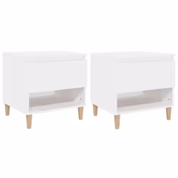 VidaXL 819533, White, Wood, 500 mm, 460 mm, 500 mm, 2 pc(s)
