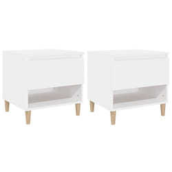 VidaXL 819533 nightstand/bedside table White