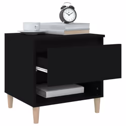 VidaXL 819534 nightstand/bedside table Black - Additional view 4