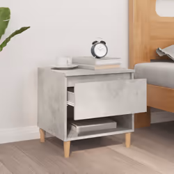 VidaXL 819540 nightstand/bedside table Concrete colour