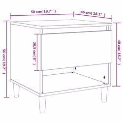 VidaXL 819547 nightstand/bedside table Oak - Additional view 8