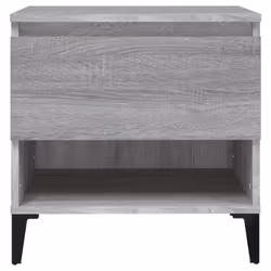 vidaXL 1/2x Side Table White Engineered Wood Sofa Couch End Coffee Lamp Table - grey sonoma, 1 pcs - Additional view 5