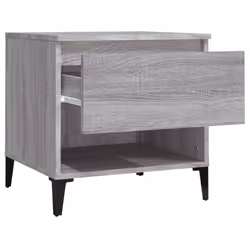 vidaXL 1/2x Side Table White Engineered Wood Sofa Couch End Coffee Lamp Table - grey sonoma, 1 pcs - Additional view 6