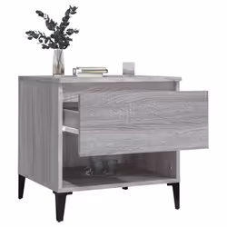 vidaXL 1/2x Side Table White Engineered Wood Sofa Couch End Coffee Lamp Table - grey sonoma, 2 pcs - Additional view 4