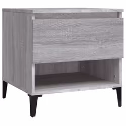 vidaXL 1/2x Side Table White Engineered Wood Sofa Couch End Coffee Lamp Table - grey sonoma, 2 pcs - Additional view 5
