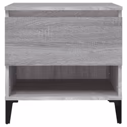 vidaXL 1/2x Side Table White Engineered Wood Sofa Couch End Coffee Lamp Table - grey sonoma, 2 pcs - Additional view 6