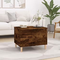 vidaXL Coffee Table Engineered Wood End Centre Accent Side Table Multi Colours - smoked oak, 60 x 44.5 x 45 cm - Additional view 2