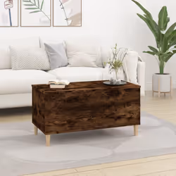 vidaXL Coffee Table Engineered Wood End Centre Accent Side Table Multi Colours - smoked oak, 90 x 44.5 x 45 cm - Additional view 2
