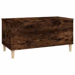 vidaXL Coffee Table Engineered Wood End Centre Accent Side Table Multi Colours - smoked oak, 90 x 44.5 x 45 cm - Additional view 5