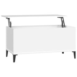 vidaXL Coffee Table Engineered Wood Side Table Multi Colours 60/90x44.5x45 cm - white