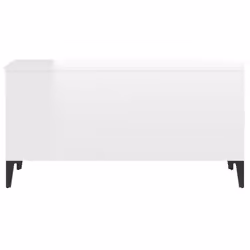 vidaXL Coffee Table Engineered Wood Side Table Multi Colours 60/90x44.5x45 cm - high gloss white - Additional view 6