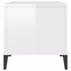 vidaXL Coffee Table Engineered Wood Side Table Multi Colours 60/90x44.5x45 cm - high gloss white - Additional view 7
