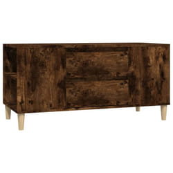 vidaXL TV Cabinet Engineered Wood Stereo HiFi Console TV Stand Multi Colours - smoked oak