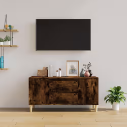 vidaXL TV Cabinet Engineered Wood Stereo HiFi Console TV Stand Multi Colours - smoked oak