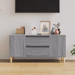 vidaXL TV Cabinet Engineered Wood Stereo HiFi Console TV Stand Multi Colours - grey sonoma