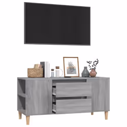 vidaXL TV Cabinet Engineered Wood Stereo HiFi Console TV Stand Multi Colours - grey sonoma - Additional view 4