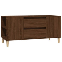 vidaXL TV Cabinet Engineered Wood Stereo HiFi Console TV Stand Multi Colours - brown oak