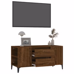 vidaXL TV Cabinet Engineered Wood TV Console Media HiFi Cabinet Multi Colours - brown oak - Additional view 4