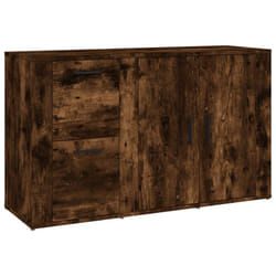 vidaXL Sideboard Engineered Wood Storage Cupboard Organiser Multi Colours - smoked oak