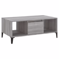 vidaXL Coffee Table Engineered Wood Home Side Accent End Table Multi Colours - grey sonoma