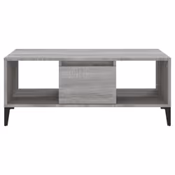vidaXL Coffee Table Engineered Wood Home Side Accent End Table Multi Colours - grey sonoma - Additional view 4