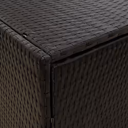 vidaXL Garden Storage Cabinet 100x55.5x80 cm Poly Rattan Organiser Black/Grey - black - Additional view 6