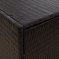 vidaXL Garden Storage Cabinet 198x55.5x80 cm Poly Rattan Organiser Black/Grey - black - Additional view 6