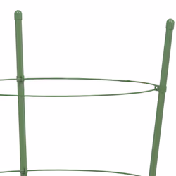 vidaXL 5x Garden Plant Supports with 4 Rings Green Steel Stake Multi Sizes - 18 x 45 cm - Additional view 6
