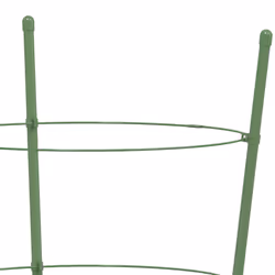 vidaXL 5x Garden Plant Supports with 4 Rings Green Steel Stake Multi Sizes - 21.5 x 60 cm - Additional view 6