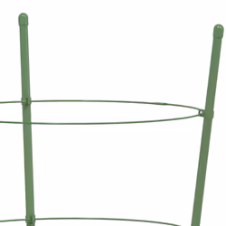 vidaXL 5x Garden Plant Supports with 4 Rings Green Steel Stake Multi Sizes - 28 x 75 cm - Additional view 6